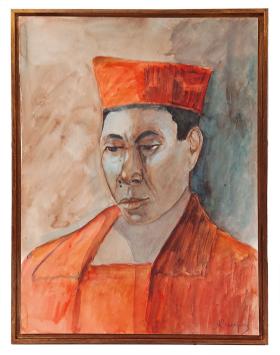 Aquarel van de kunstschilder Al. Delfosse