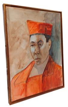 Aquarel, l'homme javanais