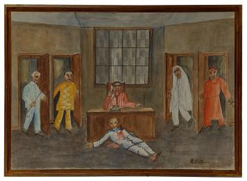 Schilderij van de kunstschilder Al. Delfosse