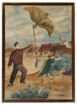 Schilderij van de kunstschilder Al. Delfosse