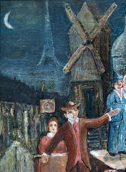 De Moulin Rouge, naïef kunstwerk