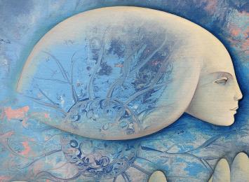 Kunstwerk van de Waalse kunstenaar Delporte