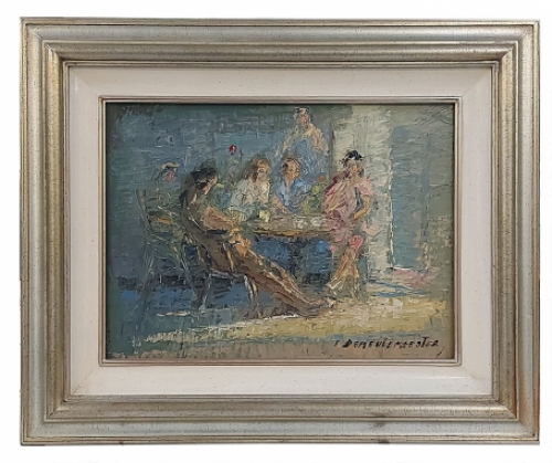 fschilderij van de Belgische schilder Jules De Meulemeester