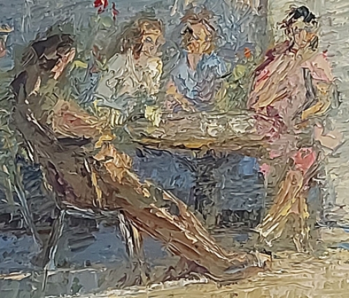 Schilderij op doek van Jules De Meulemeester  1967