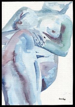 Aquarel van Jean-Pierre (Troet) Demey