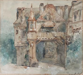 Kunstwerk van Gustave Den Duyts kopen, watermolen