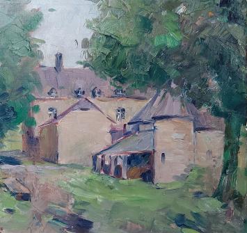 Huis tussen de bomen