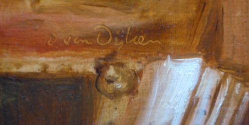 De kunstenaar in zijn atelier