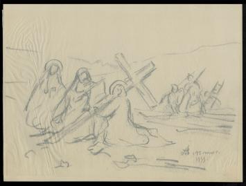 Tekening van Armand Jamar kopen, Descente de Croix