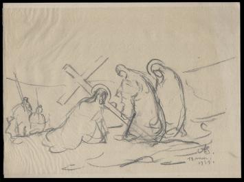 Tekening van Armand Jamar kopen, Descente de Croix