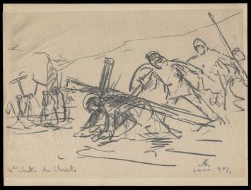 Kunstwerkje op papier uit 1939 van A. Jamar