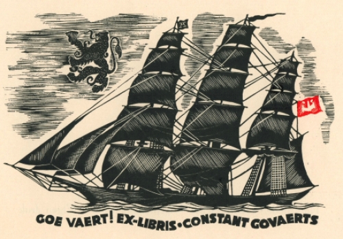 Een ex libris voor Constant Govaerts 1946