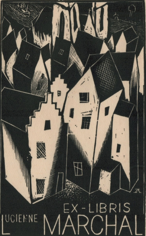 Een ex libris voor Lucienne Marchal
