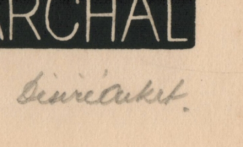 Ex Libris van de Belgische kunstenaar Désiré Acket