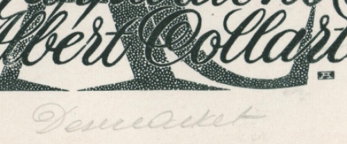 Een ex libris voor  Albert Collart