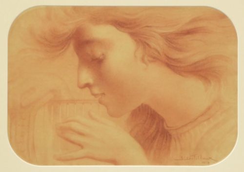 Dessin du peintre belge Servais Joseph Detilleux