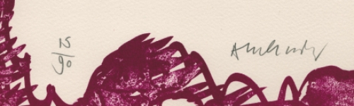 Pierre Alechinsky met een gelimiteerde druk