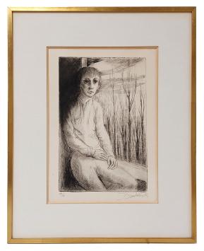 Ingekaderde ets van Roland Devolder kopen