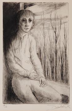 Devolder met een gesigneerde ets