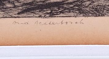 Originele gesigneerde ets van D. Baksteen kopen