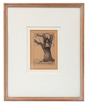 Gesigneerde ets van Dirk Baksteen kopen