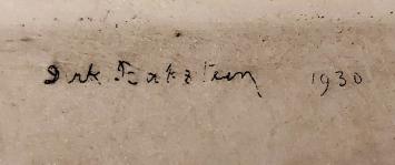 Originele gesigneerde ets van D. Baksteen kopen
