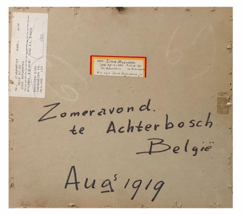 Zomeravond te Achterbosch België 1919