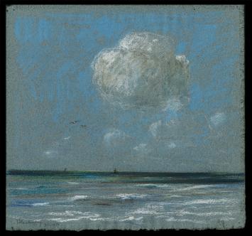 pasteltekening van de Belgische kunstenaar Dirk Baksteen kopen