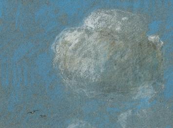 Pasteltekening van Dirk Baksteen