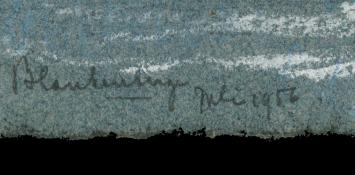 Pasteltekening, Blankenberge Juli 1956