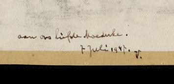 Aan ons Liefste Moederke 1947