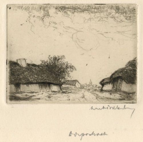 Ets van de Belgische kunstenaar Dirk Baksteen