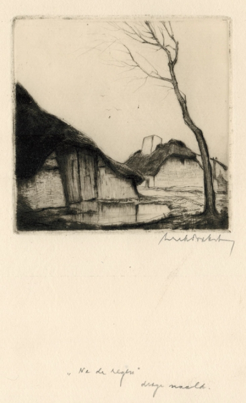 Ets van de Belgische kunstenaar Dirk Baksteen