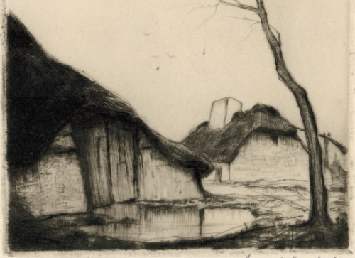 Ets van D. Baksteen kopen, gesigneerd