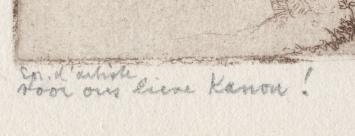 D. Baksteen met een fijne ets uit 1936