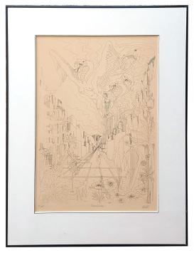 Grote zeefdruk van Dirk Driehuizen