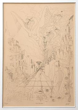 Kunstwerkje op papier van de kunstenaar Dirk Driehuizen kopen