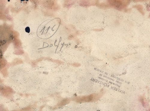 Abstract werkje van de Antwerpse schilder Walter Ponsaert