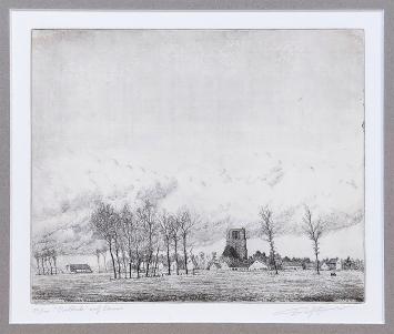 Ets van de Belgische graficus Willem Dolphyn  kopen