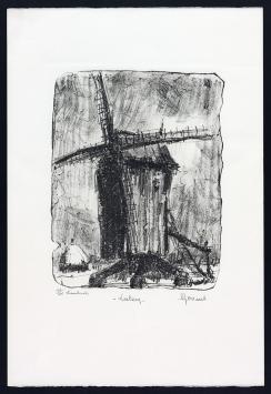 Grote litho van Vic Dooms Belgische kunstenaar