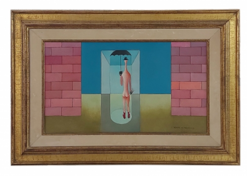 Schilderij van de Belgische kunstschilder Paul Dufrane