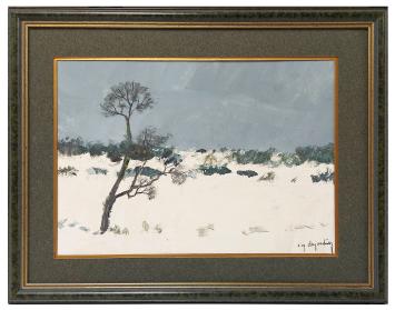 schilderij van de Belgische  kunstenaar René Marie Dujardin