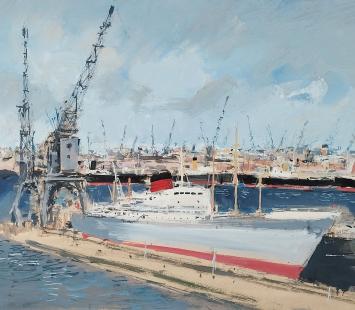 René Marie Dujardin met gouache