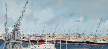 Boot in de Antwerpse haven