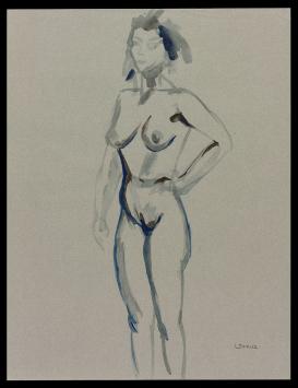 Tekening, aquarel van Irénée Duriez kopen