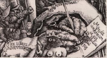 Dusan Polakovic met een ex libris