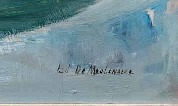 Expressionistisch schilderij van Edmond de Meulenaere