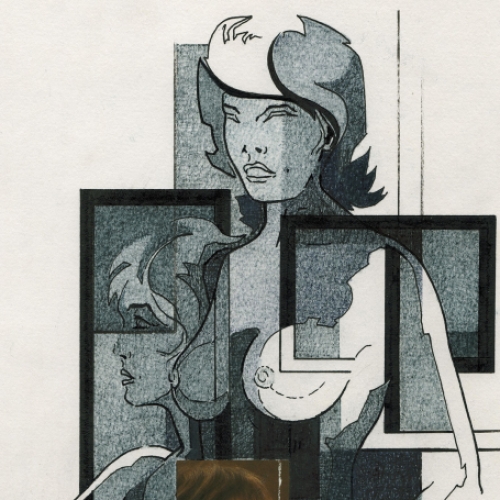 Collage van de Belgische kunstenaar Eugène Eechaut kopen