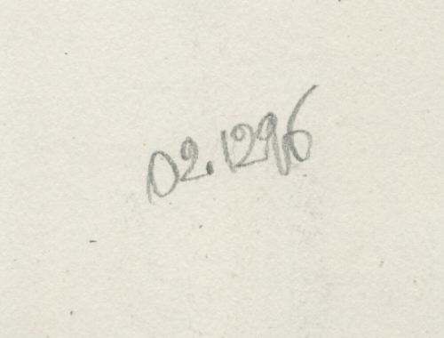 Geometrisch lijnenspel met verscheurde dame 02 12 96