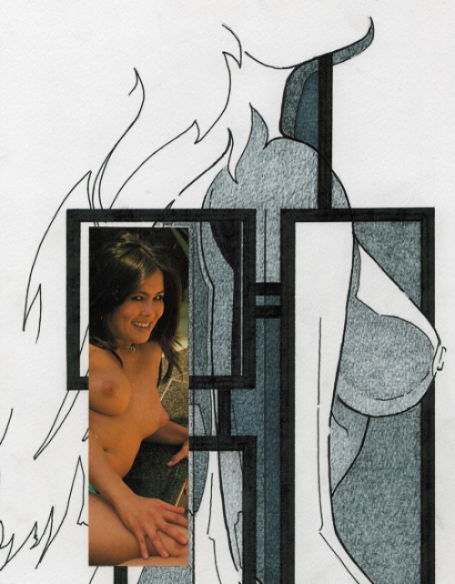 Collage van de Belgische kunstenaar Eugène Eechaut kopen